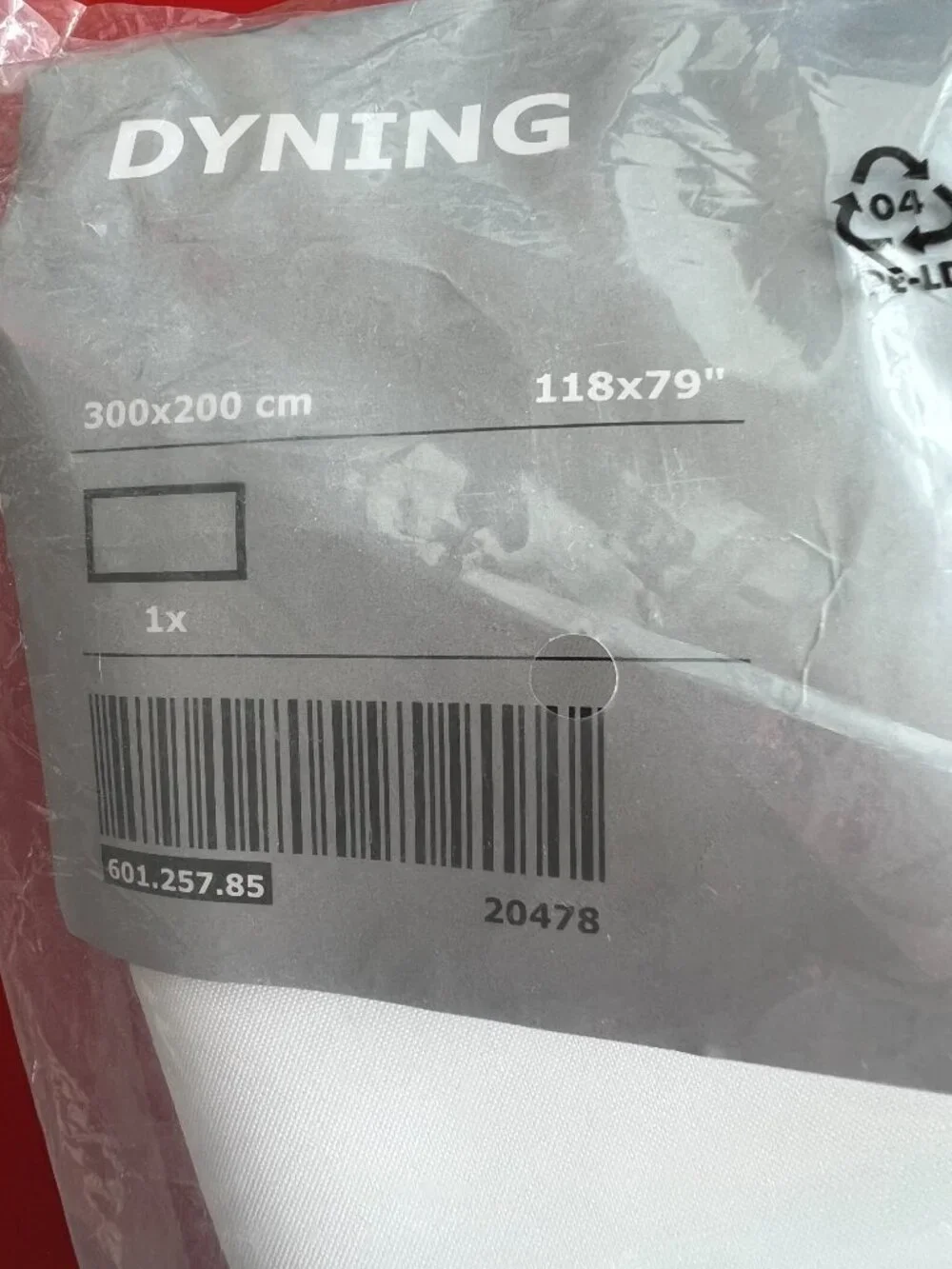 Brand New IKEA DYNING Sun Shade Canopy – (300x200 cm / 118x79